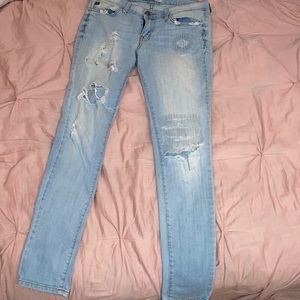 Light wash denim lower rise KANCAN jeans